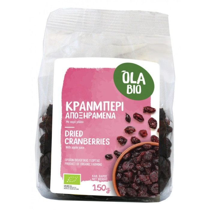 Κράνμπερυ χωρίς ζάχαρη (Cranberry) βιολογικό