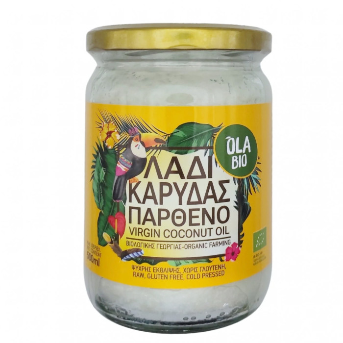 Καρύδας λάδι παρθένο βιολογικό 500ml e