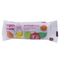 Μπάρα φυστικοβούτυρο με κράνμπερυ VEGAN POWER