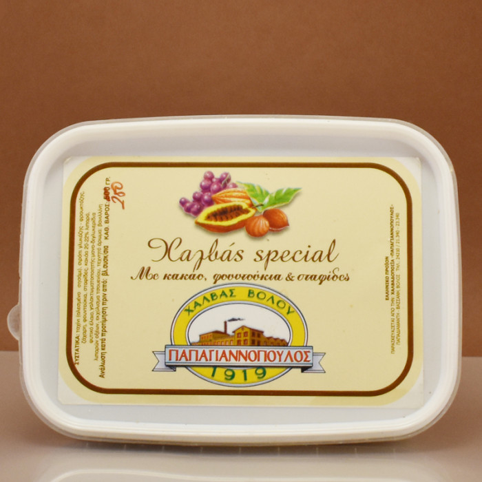 Χαλβάς special (με κακάο, φουντούκι & σταφίδες)  Παπαγιαννόπουλος